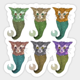 Cat Fish Sticker